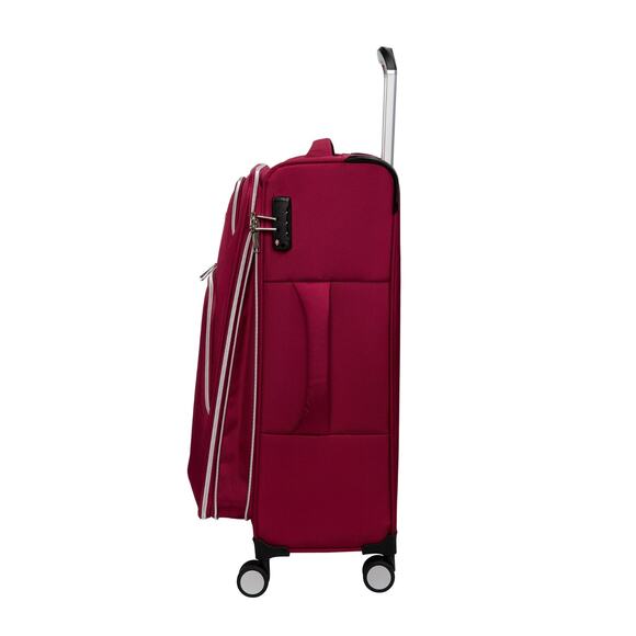 it luggage Expectant 28" Softside Checked 8 Wheel Expandable Spinner, Red - Picture 5 of 7